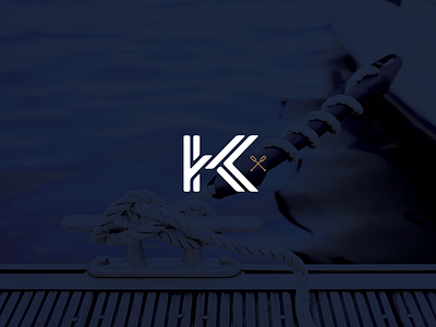 K Knot k kk lettering monogram sail
