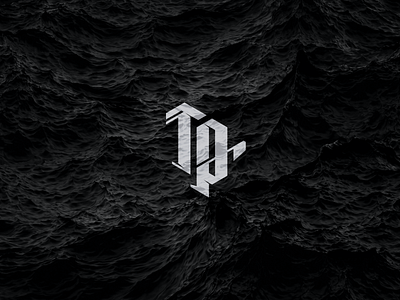 TP10 monogram black and white branding gothic identity lettering logo magazine monogram