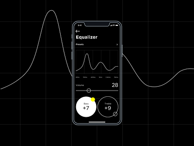 Equalizer UI adobexd app dailyui dailyuichallenge design equalizer ios iphone music app ui ux