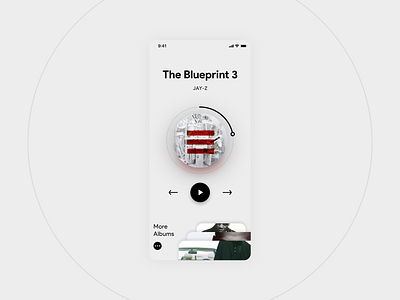 Music Player adobexd albums app dailyui dailyuichallenge design ios iphone music app player player ui ui ux