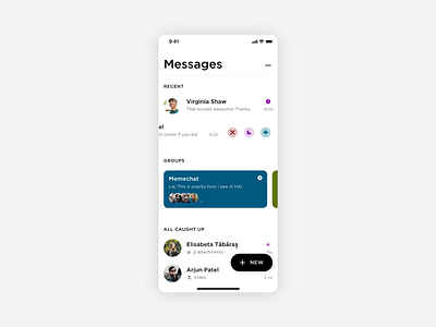 Messaging app concept adobexd app chat dailyui dailyuichallenge design ios iphone messaging app ui ux