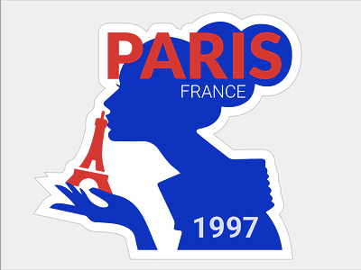 Paris Concept2 france mule paris sticker stickermule
