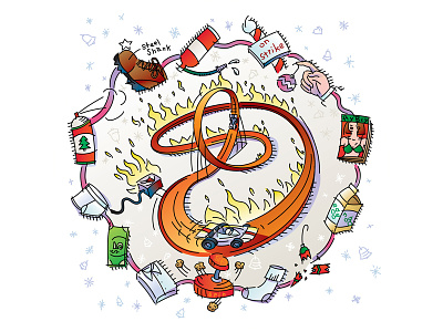 Christmas Story christmas christmas story hot wheel illustration