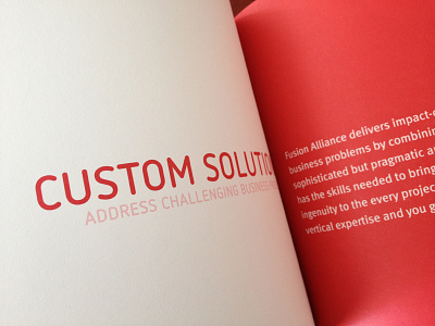 Custom Solutions photo print typography