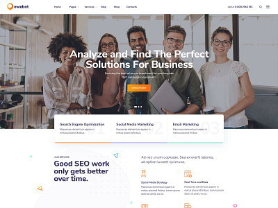 Ewebot Agency WordPress Theme - New Homepage