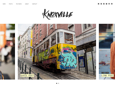 Knoxville - Responsive Blog WordPress Theme blog clean design native wordpress customizer personal blog personal wordpress travel blog wordpress wordpress blog wordpress template wordpress theme