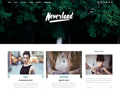 Neverland – Free Personal Blog WordPress Theme