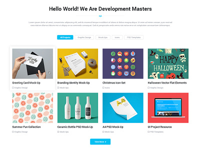 EliteMasters - Development Home Page Design