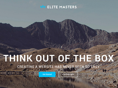 EliteMasters - Creative Web Page Design clean creative design designer elite masters home page psd web design web development web ui