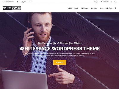 WhiteSpace - Home Page Concept clean creative design designer home page psd web design web development web ui whitespace