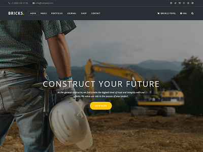 Construction PSD Template architecture builder building company construction construction psd template construction template construction wordpress construction wordpress theme constructor contractor corporate industry