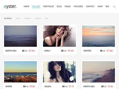 Photography WordPress Theme - Oyster