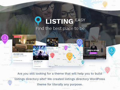 Listingeasy Directory Wordpress Theme ads advertisement booking directory hotels listing listing easy local search paid listings promotions rent tickets