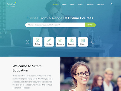 Scrate - Wordpress Theme For Education And Teaching Online Cours classes college course courses educational elearning learning lms online courses school seminar tutorials
