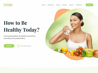 Health Coach One Page Website Template coach coaching diet health health care health coach healthy healthy eating healthy food html one page template template web design