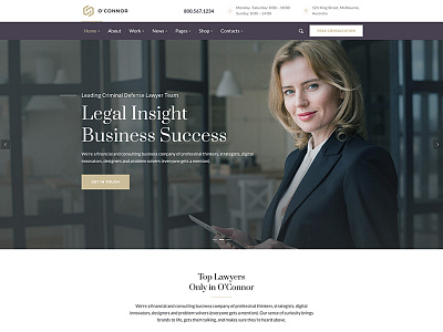 Oconnor | Law Firm & Attorneys WordPress Theme