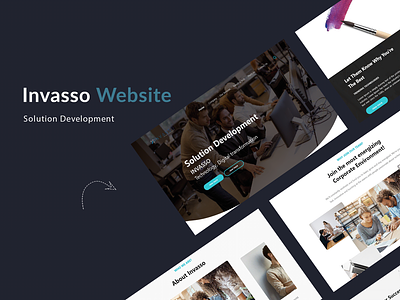 Invasso Website app design ui ux