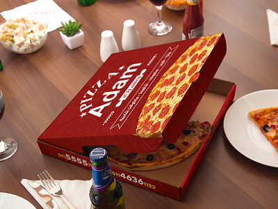 Pizza Adam Packeting branding design logo package