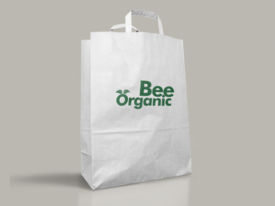Bee Organic health logo nature