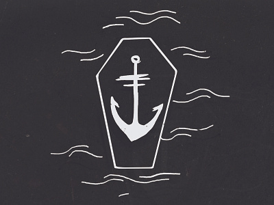 Death anchor death illustration line art sea
