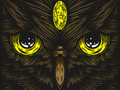 Owl design dribbble illustration