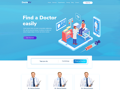 Doctor landing page