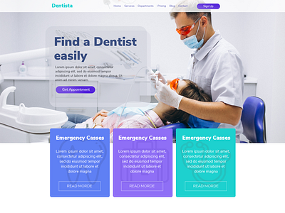 Dentist landing page