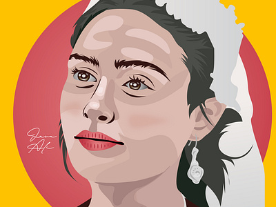 Esra Bilgic Vector Portrait