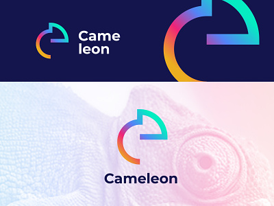 Cameleon Logo Design Idea 3d branding cameleon cameleon logo design designs graphic designs graphics logo logo concept logo design logo idea minimal logo