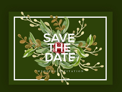 Save The Date Wedding Invitation Card