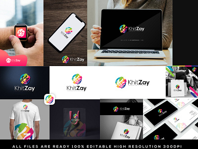 KhitZay Logo For E-Commerce Store 2019 abstract app background branding card colorful colorful logos design designs graphic designs graphics icon illustration logo logo design logos modern illustrations typography vector