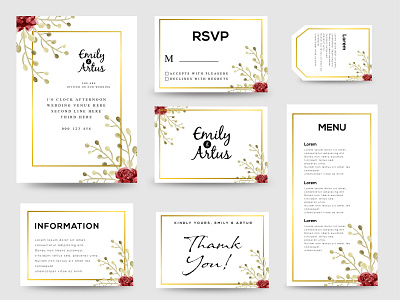 Wedding Invitation Template cards floral frame luxury cards watercolor flower watercolor frame wedding wedding cards wedding invitation wedding invitations