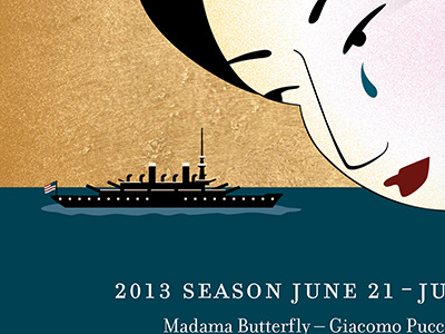 Madama Butterfly battleship illustration madama butterfly opera texture