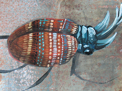 Beetle art illustration painting