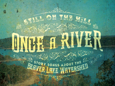 Once A River distress ornaments typography