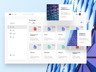 File Manager Solution app design dashboard doc file interface list manager ui ux web