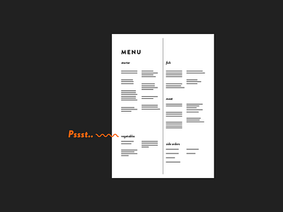 Restaurant Menu Infographic