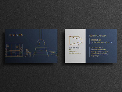 Casa solis-visual ID arhitecture bussiness card furniture illustration logo