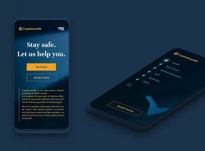 CryptoScamDB mobile blockchain crypto mobile ui ui ux