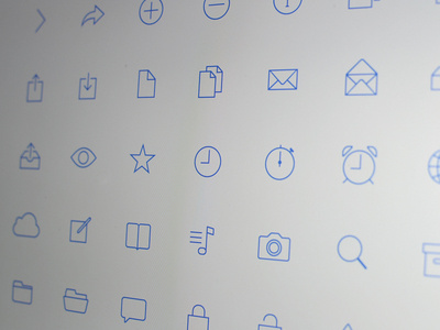 ultra thin vector icons