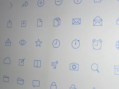 Ultra-thin Vector Icons