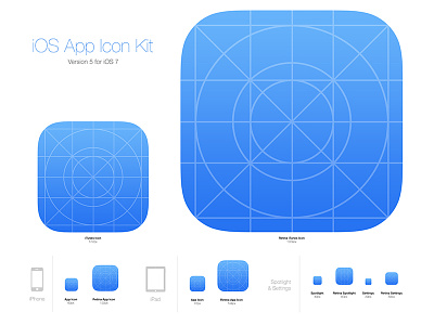 iOS App Icon Kit download free freebie icon ios ios7 iphone kit