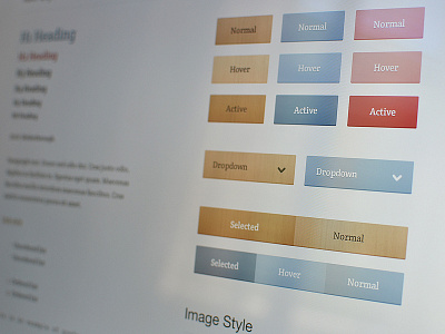 UI Style Guide - Wood Style