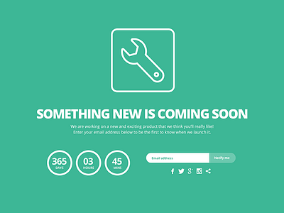 Responsive Coming Soon Template clean css html minimal responsive template vector web