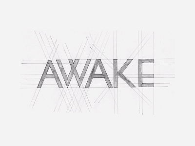 Awake Font drawing font handlettering process sketch typography video