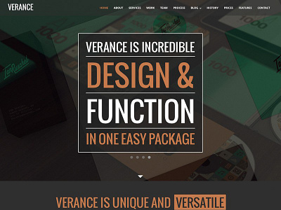 Verance Theme full width html one page parallax responsive theme ui web web design
