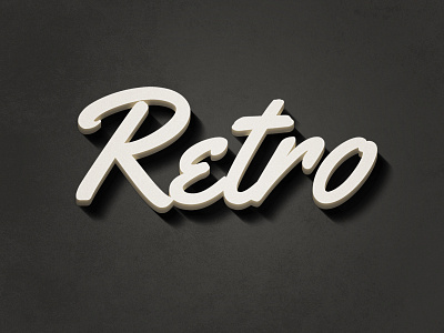 3d Retro Text Effect