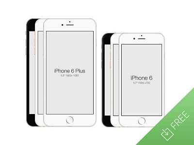 iPhone 6 - Free PSD Mockup