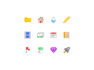 Colorized Vector Icons