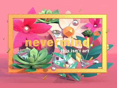 This isn't art 3d 3d art 3d artist 3d modeling 3dsmax art design experimental typography flower graphic graphic design illustration poster poster a day poster art poster collection poster design type typography